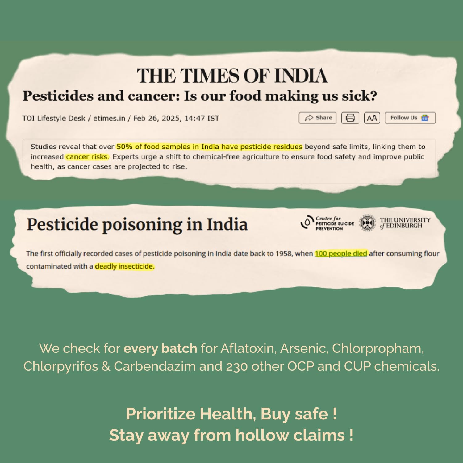 Safe Harvest Khandsari Sugar | Pesticide-Free | Sulphur-Free & Unrefined | Artisanal & Chemical-Free | Sourced from Women Farmers | Tested for 231 Pesticides | 1 kg - View 2 of 6