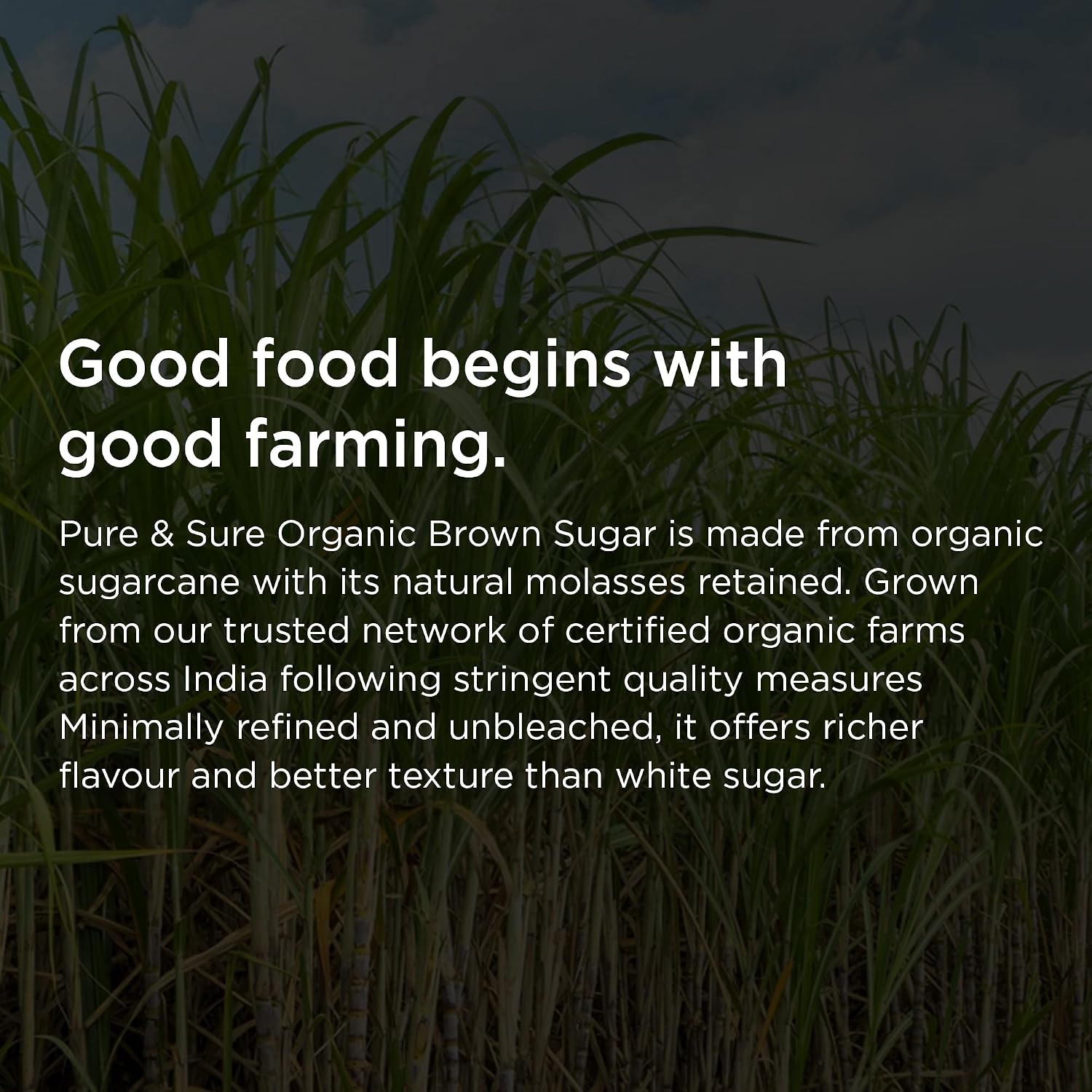 Pure & Sure Organic Brown Sugar | Natural, Healthy & Wholesome | Powdered for Baking, Tea, & Coffee 500GM - View 2 of 5