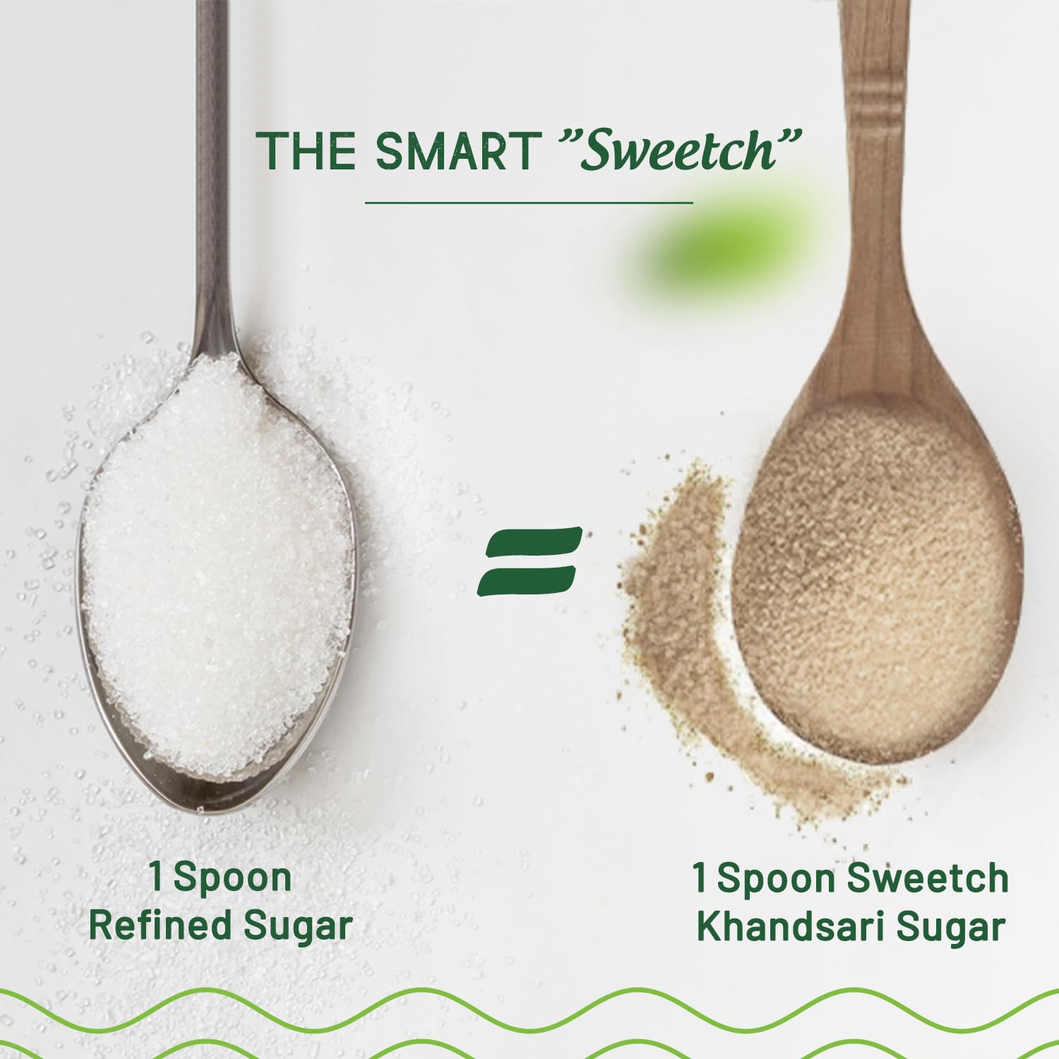 Sweetch Natural Khandsari Sugar (Raw cane Sugar) 1Kg Desi Khand Sugar, Unrefined, Low GI, No Chemical, Sulphur & Bleach Free | Healthy Sweetener For Cooking, Refine Sugar Alternative (Pack of 1) - View 3 of 6