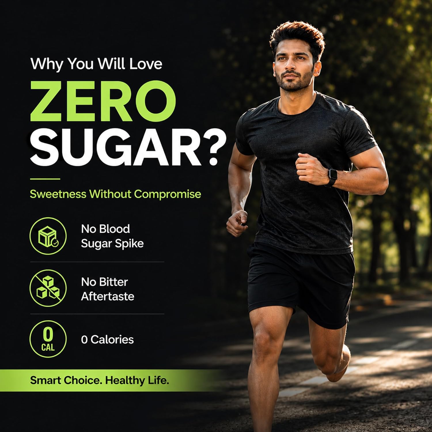 Ketofy Zero Sugar (400g) |Stevia and Monk Fruit | No Maltodextrin, No Aspartame | No Bitter Aftertaste | Sugar Free | Tastes Just Like Sugar | Ultra Low GI Keto Sweetener | Natural Sweetener - View 2 of 5