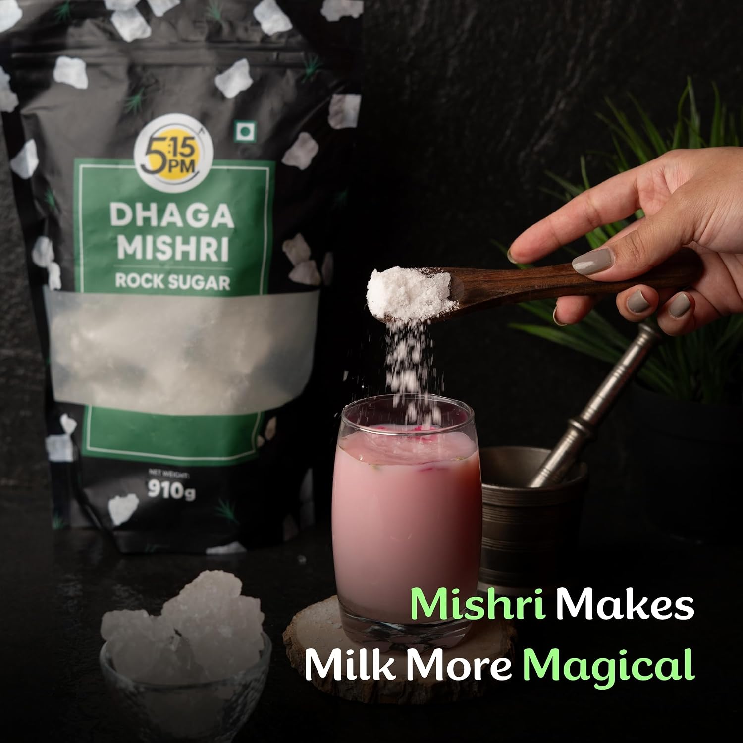 5:15 PM Dhaga Mishri 910 Gm | Rock Sugar Crystals | Mishri Dhaga Pure Thread Crystal | Natural Thread Mishri Crystal | Dhage Wali Mishri | Candy Thread Crystals 910 Gm - View 2 of 6