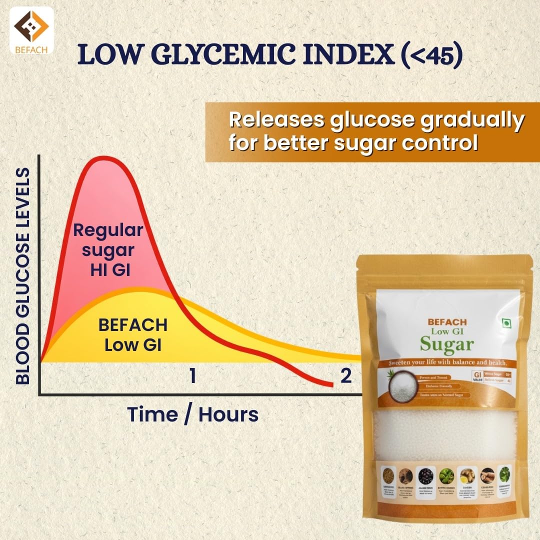 BEFACH LOW GI SUGAR (500gms) | Diabetic Friendly | Proven and Tested - View 2 of 5