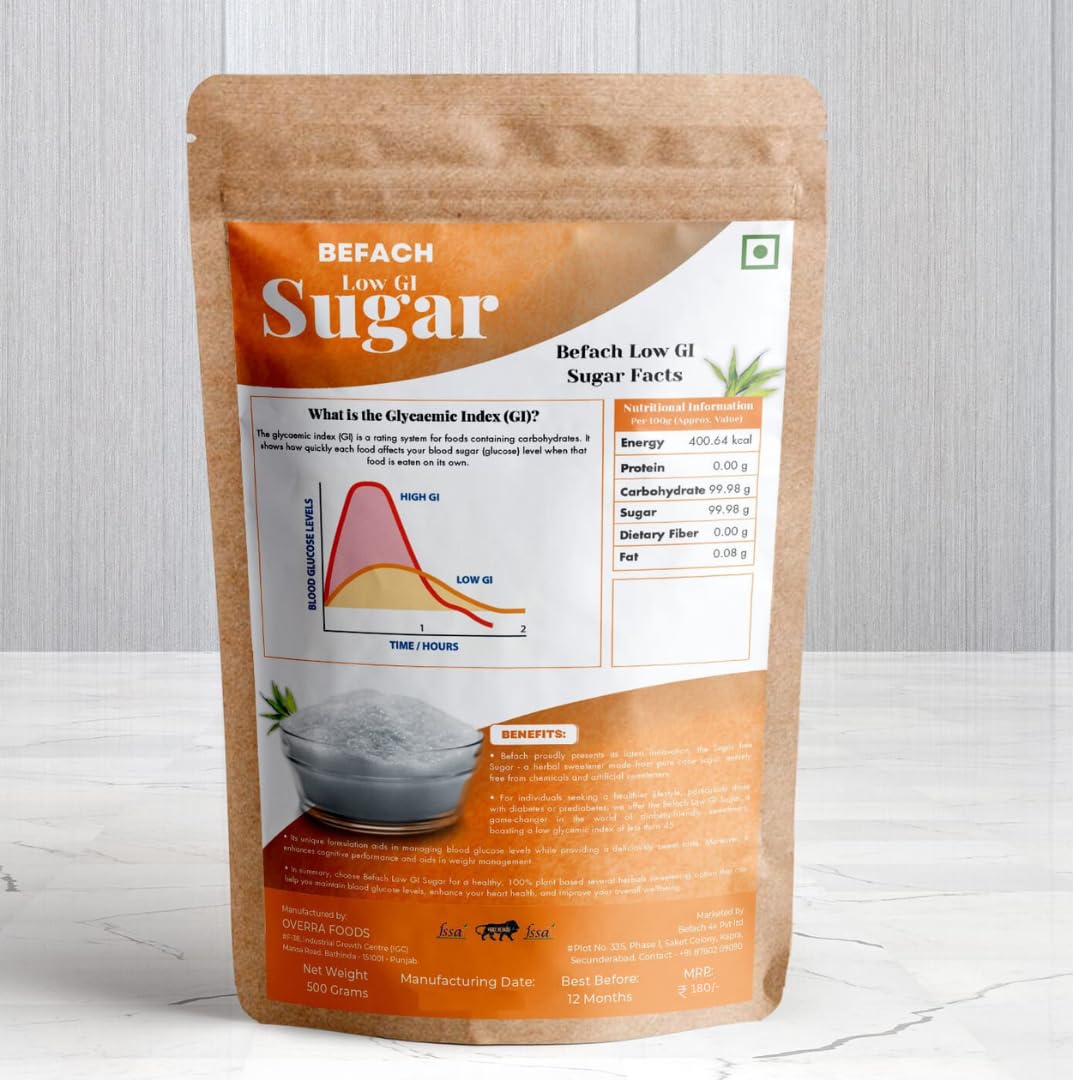 BEFACH LOW GI SUGAR (500gms) | Diabetic Friendly | Proven and Tested - View 5 of 5