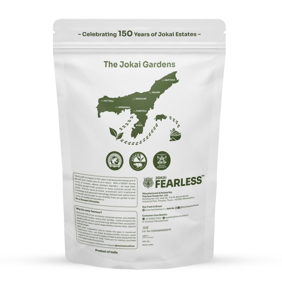 Fearless Tea Gold Blend 1872 Ctc Chai, 400 Gm | Kadak Assam Chai Patti | Premium Black Tea Powder, Darjeeling Long Leaves | Organic Taste, Strong Aroma & Natural Colour | Fresh Loose Leaf - View 2 of 4