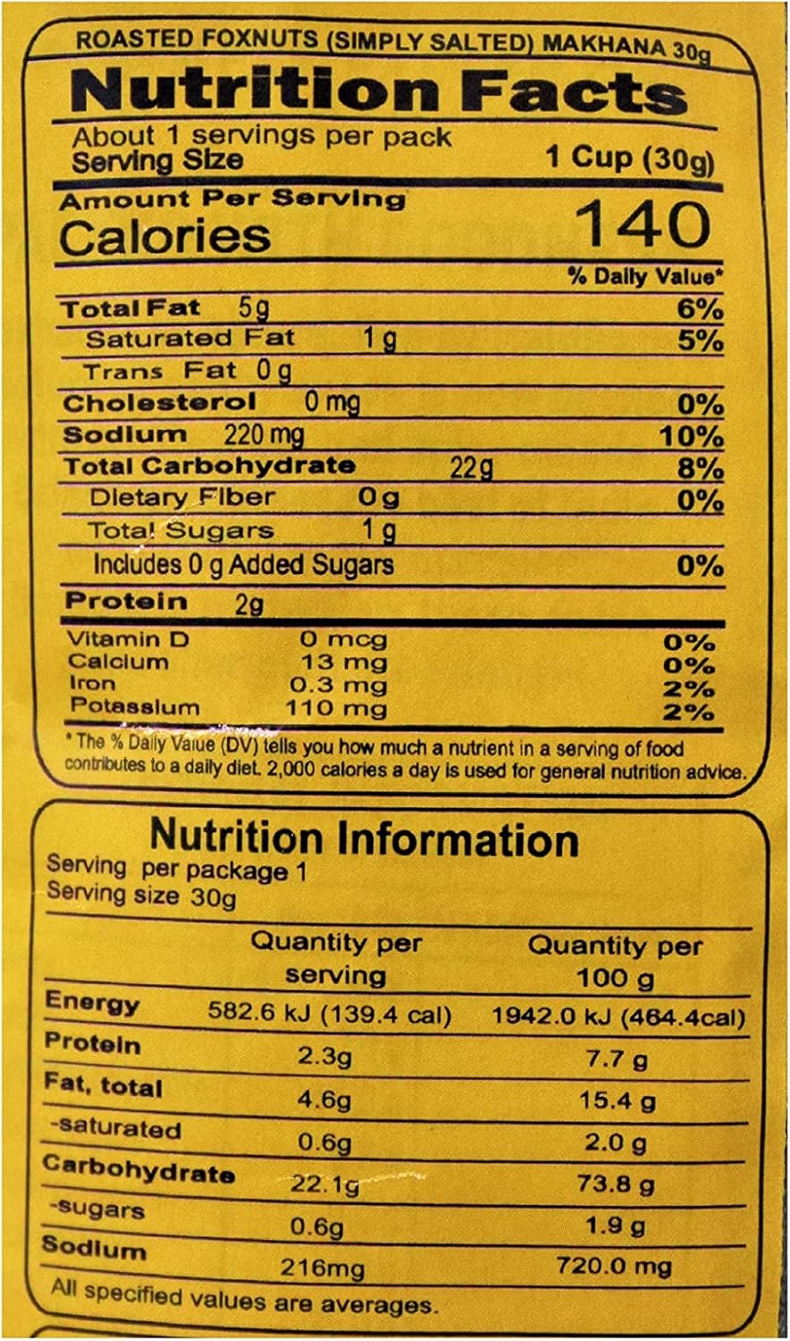 Haldiram's Magic Makhana Roasted Foxnuts Simply Salted 30g - View 4 of 4