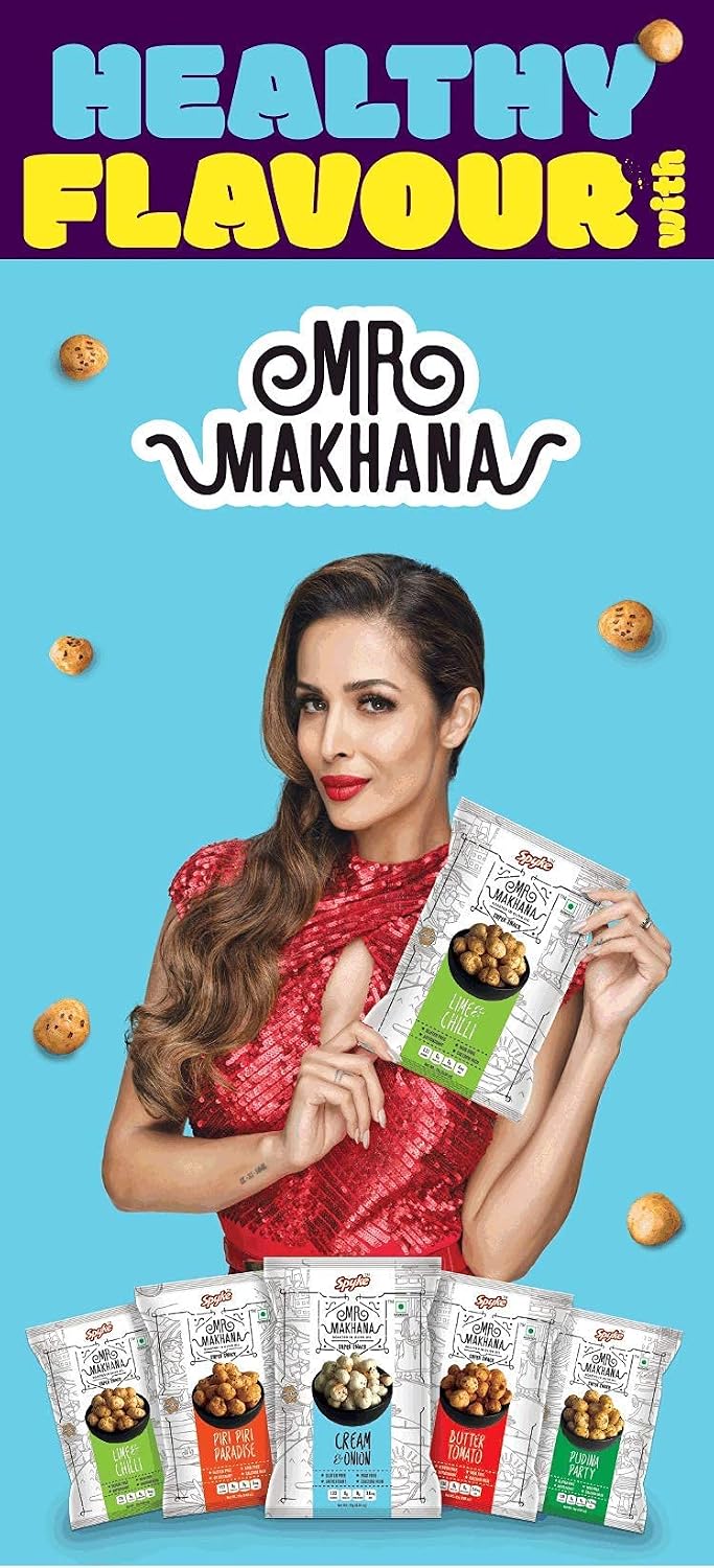 TAJ Gourmet Foods Mr Makhana Pudina Party 75g I Gluten-free I MSG Free I Healthy Snacks I Roasted in Olive Oil I Zero Trans Fat I Rich Calcium I Roasted Makhana & Foxnuts - View 2 of 7
