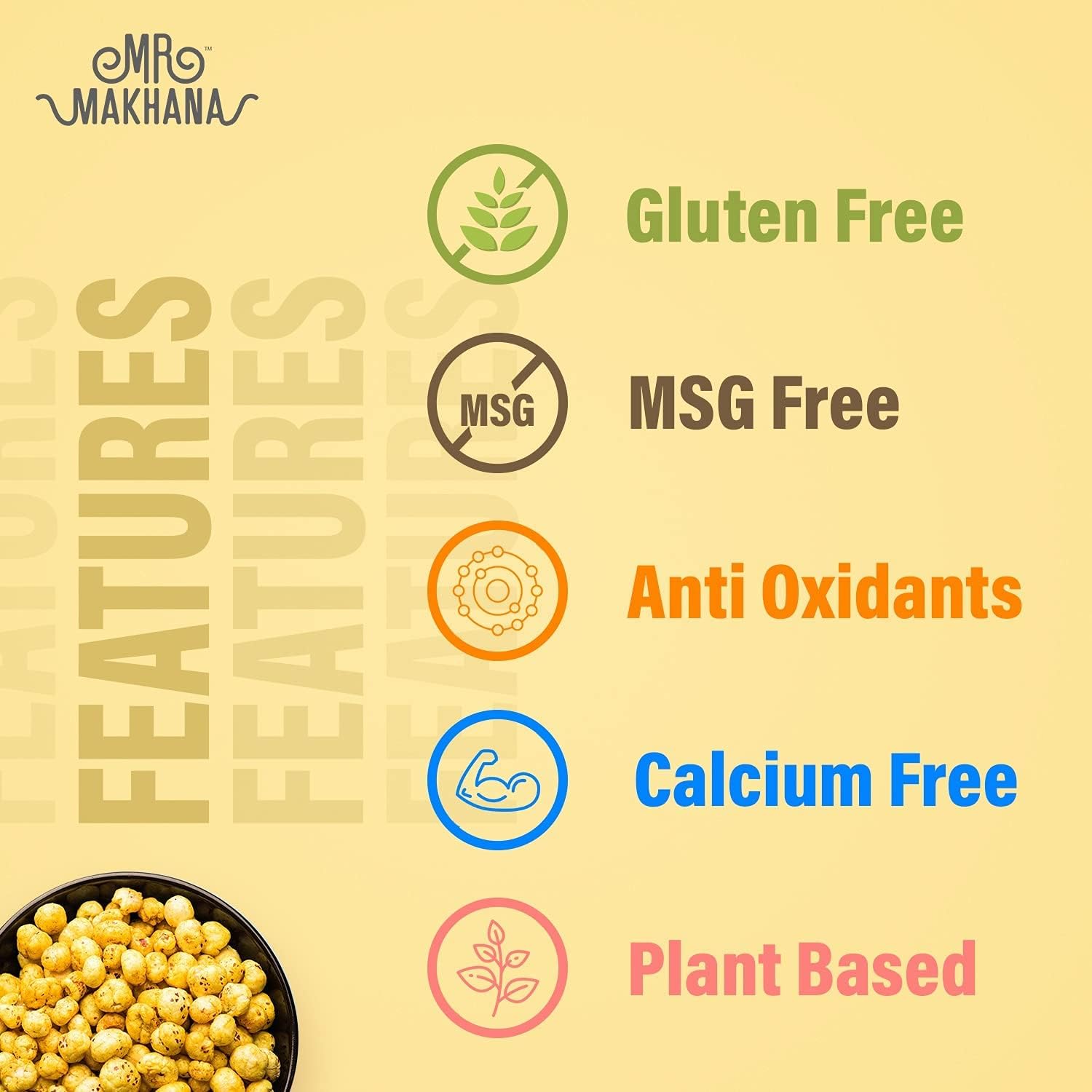 Mr Makhana Butter Tomato 75g I Gluten-free I MSG Free I Healthy Snacks I Roasted in Olive Oil I Zero Trans Fat I Rich Calcium I Roasted Makhana & Foxnuts - View 2 of 4