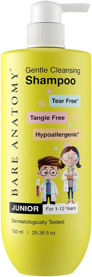 Bare Anatomy Gentle Cleansing Kids Shampoo for 1-12 Yrs | Tear-Free & Hypoallergenic pH 5.5 | Coconut Milk Protein & Vitamin E | Sulphate Free | 750ml - Related product
