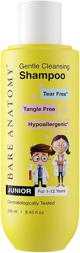 Bare Anatomy Junior Gentle Cleansing Shampoo for Kids from 5-12 Years Tear-Free & Hypoallergenic pH 5.5 Coconut Milk Protein, Almond Oil, Vitamin E & Strawberry Vegan, 250 ml - Related product