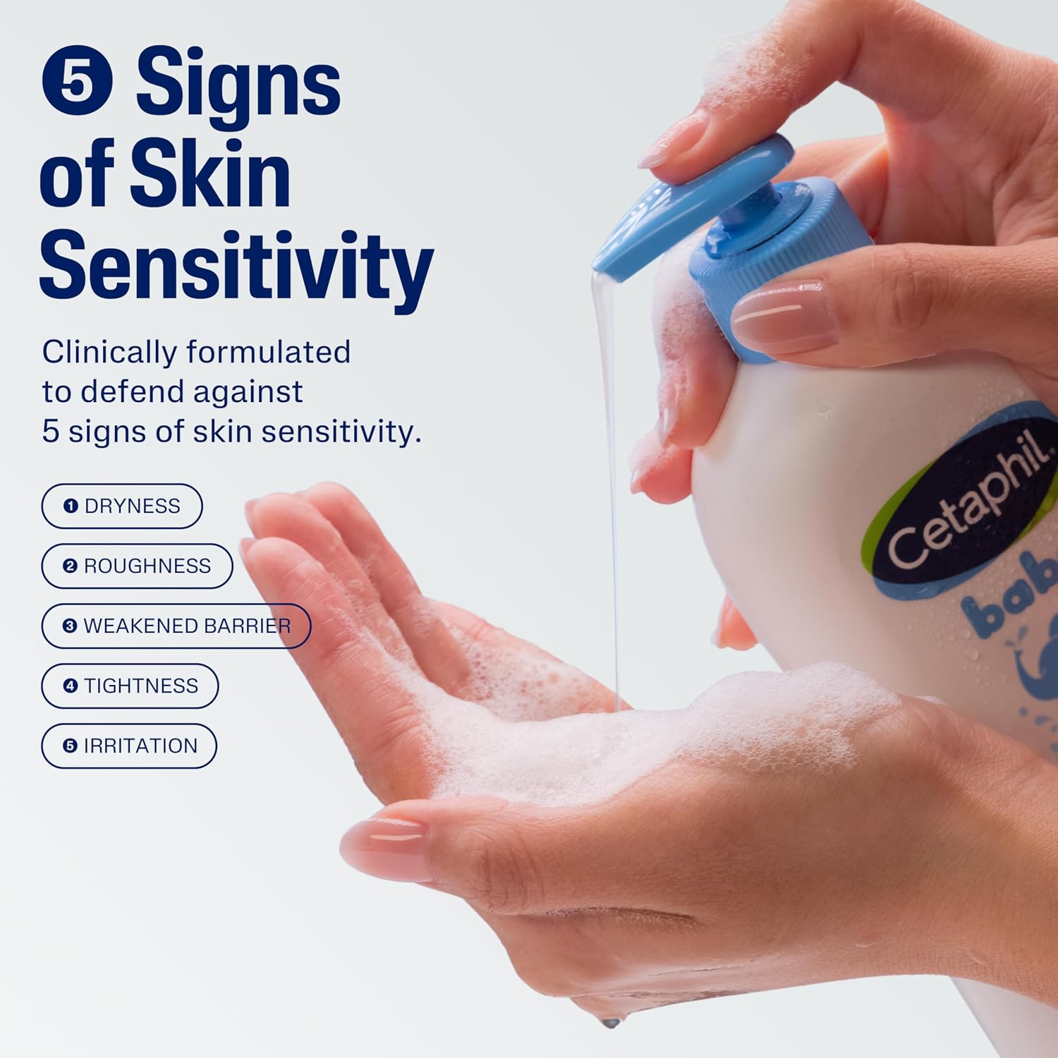 Cetaphil Baby Wash and Shampoo | Organic Calendula and Aloe Vera | Tear Free, Paraben, Colorant & Mineral Oil Free | Hypoallergenic | Unscented | Organic | Dermatologist Tested | 400ml - View 3 of 4