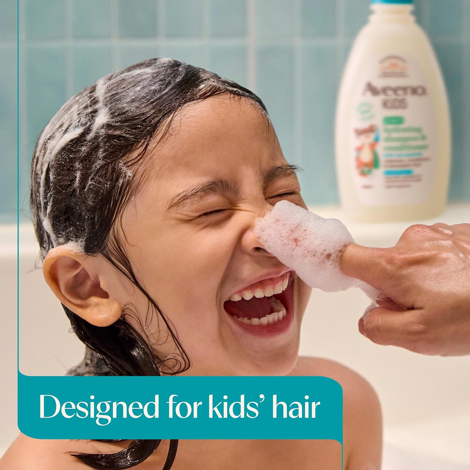 Aveeno Baby Kids 2-in-1 Hydrating Shampoo & Conditioner, Gently Cleanses, Conditions & Detangles Kids Hair, Formulated With Oat Extract, For Sensitive Skin & Scalp, Hypoallergenic, 12 fl. oz | Kids Shampoo & Conditioner with Oat Extract, Condition & Detangle Kids Hair, Sensitive Skin and Scalp, Hypoallergenic - View 4 of 6