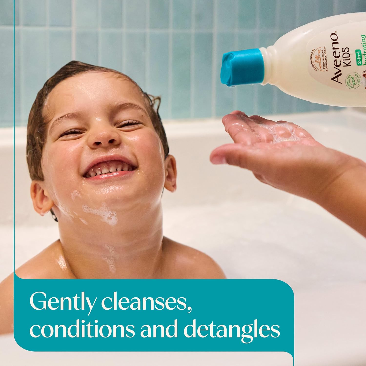 Aveeno Baby Kids 2-in-1 Hydrating Shampoo & Conditioner, Gently Cleanses, Conditions & Detangles Kids Hair, Formulated With Oat Extract, For Sensitive Skin & Scalp, Hypoallergenic, 12 fl. oz | Kids Shampoo & Conditioner with Oat Extract, Condition & Detangle Kids Hair, Sensitive Skin and Scalp, Hypoallergenic - View 6 of 6