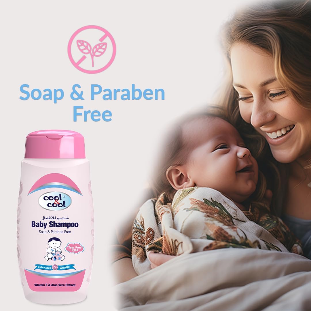 Cool & Cool Baby Shampoo 60Ml - Tear Free,Alcohol Free,Paraben-Free,Dye Free,Chamomile & Vitamin-E With Extra Mild Formula - View 4 of 6