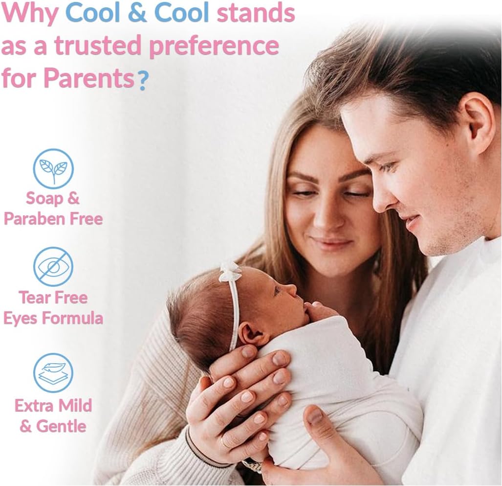Cool & Cool Baby Shampoo 60Ml - Tear Free,Alcohol Free,Paraben-Free,Dye Free,Chamomile & Vitamin-E With Extra Mild Formula - View 6 of 6