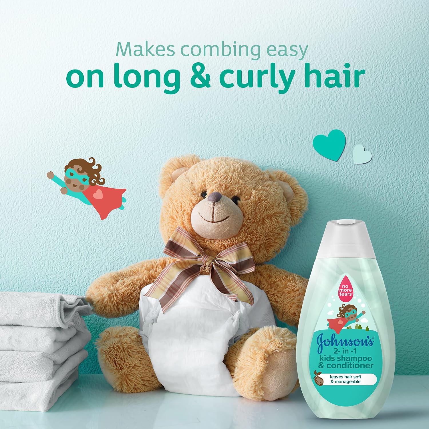 Johnson's Baby 2-In-1 Kids Shampoo Conditioner Gentle Cleansing 500ml - View 4 of 5