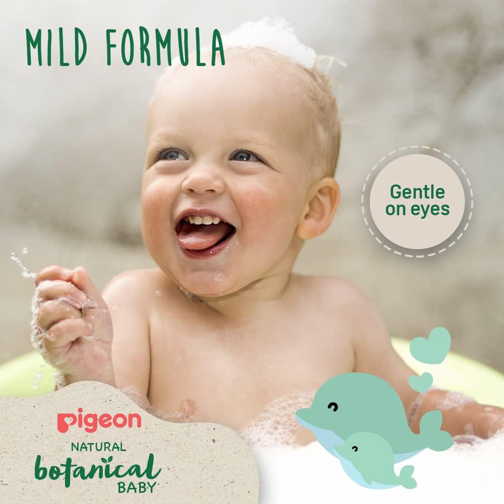 Pigeon Natural Botanical Baby Shampoo, Hypoallergenic, Good for Sensitive Skin, With Olive Oil and Argan Oil, 500ml, White - View 2 of 6