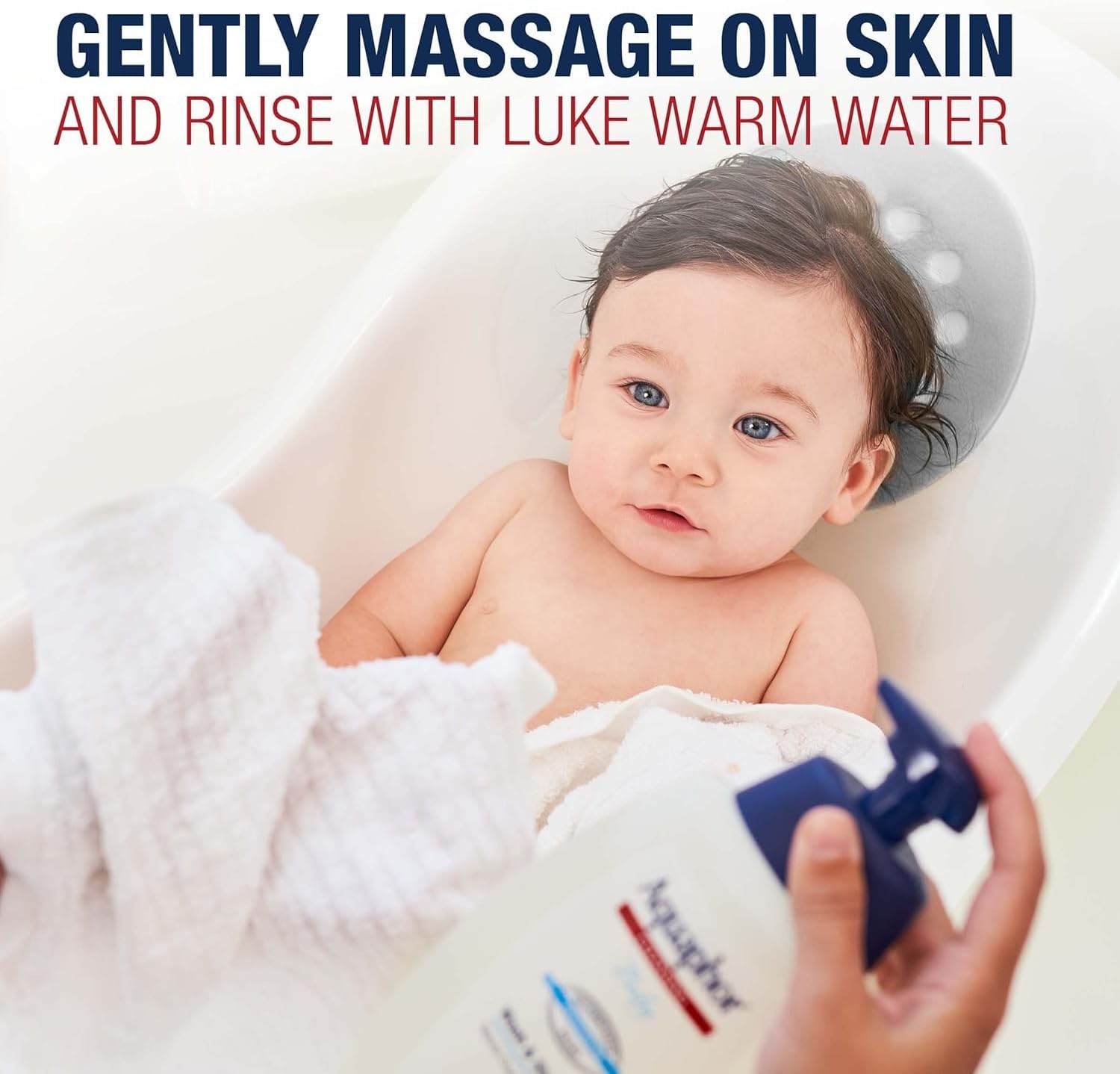 Aquaphor Baby Wash and Shampoo - Mild, Tear-Free 2-in-1 Solution for Baby’s Sensitive Skin - 16.9 fl. oz. | Tear Free Shampoo and Body Wash for Baby, Gently Cleanses, Non-Drying and Fragrance Free, Pediatrician Recommended Brand - View 2 of 4