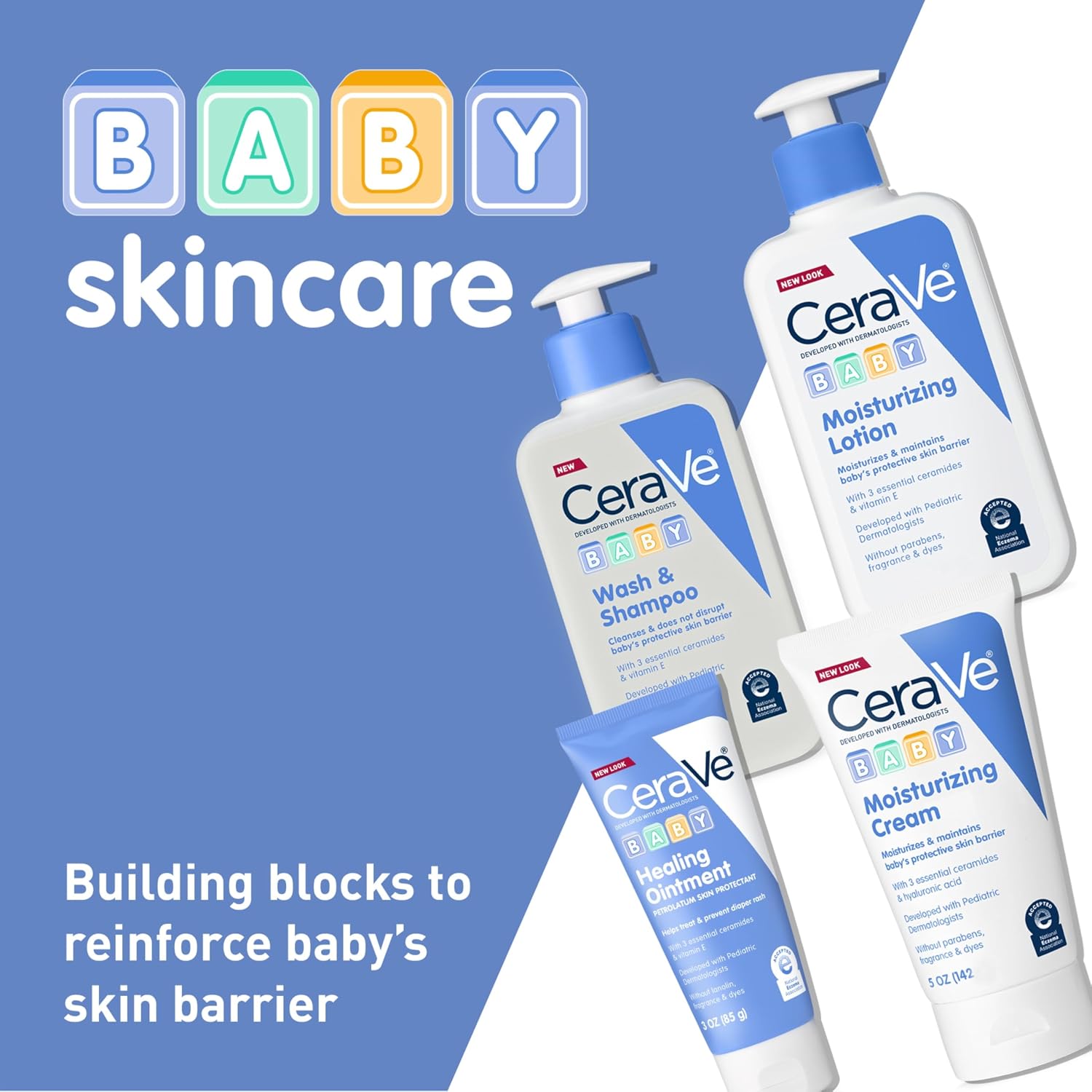 Cerave baby wash & shampoo, fragrance, paraben, & sulfate free shampoo for tear-free baby bath time, 8 ounce | Tear-Free Wash For Baby Hair and Skin with Vitamin E, Fragrance-Free, Paraben-Free, Dye-Free, Phthalates-Free, Sulfate-Free - View 4 of 6
