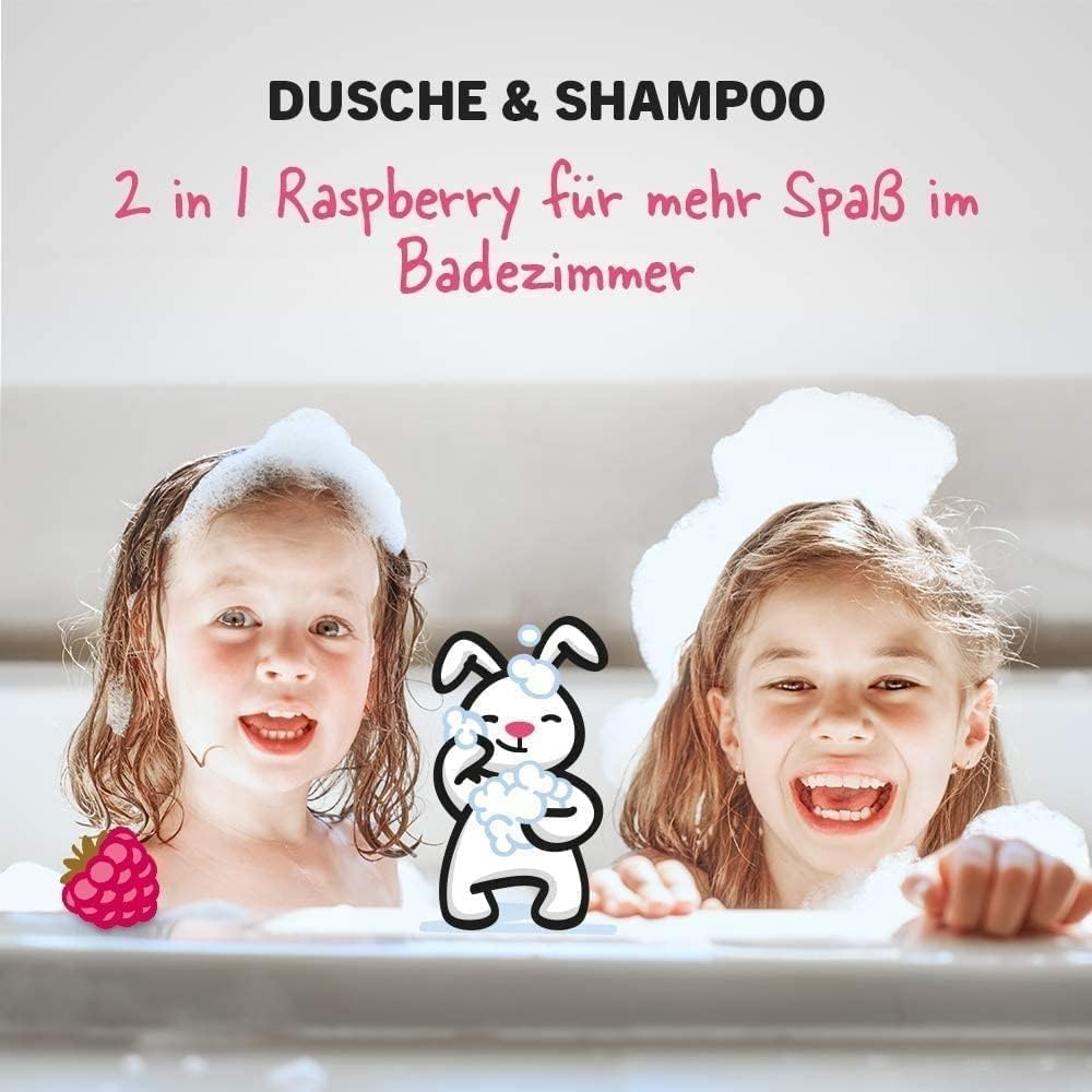 Sanosan Kids Shampoo and Shower Gel with Raspberry Scent, 400 ml - View 2 of 4