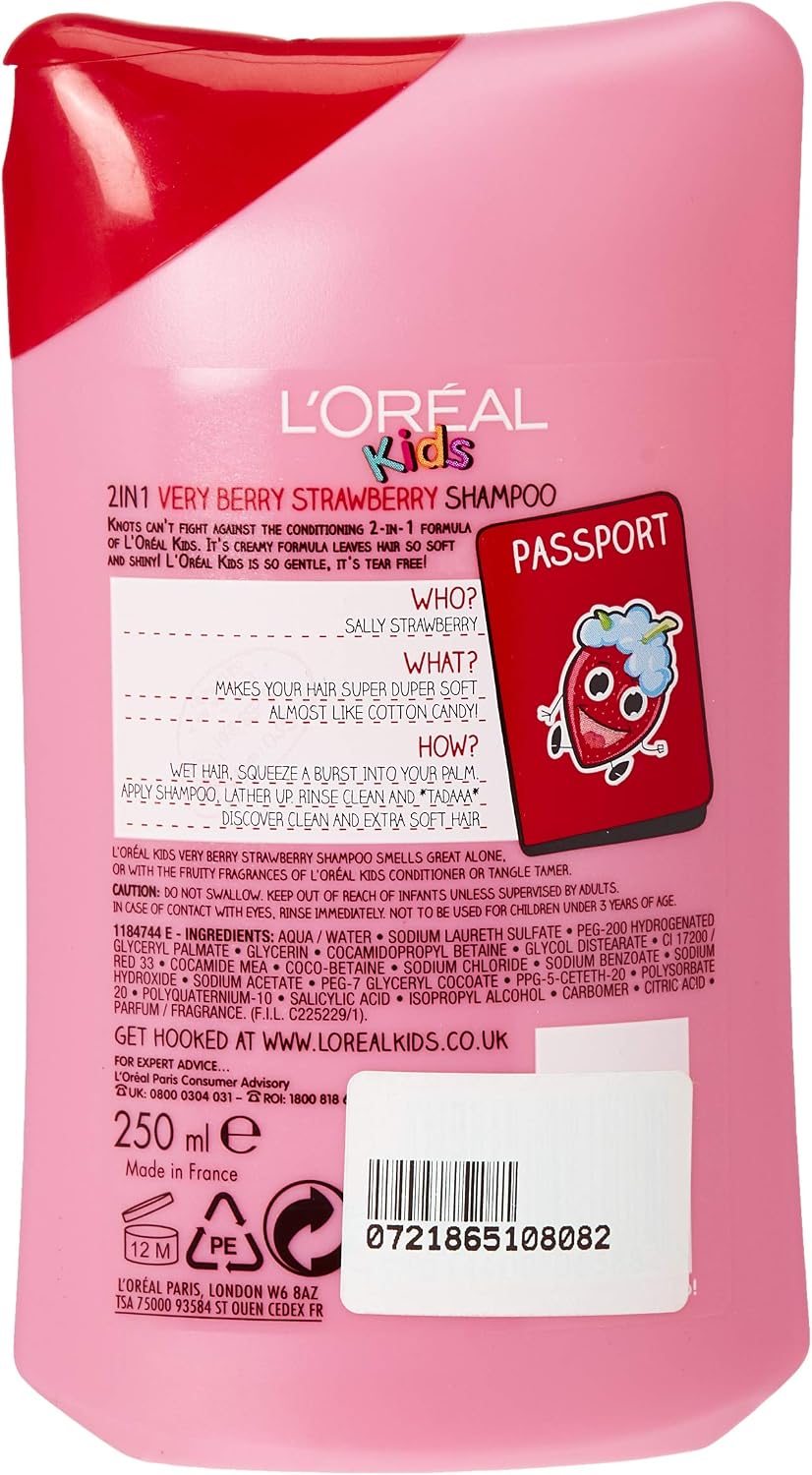 L’Oréal Paris Loreal Shampoo for Kids Strawberry 250ml - View 2 of 2