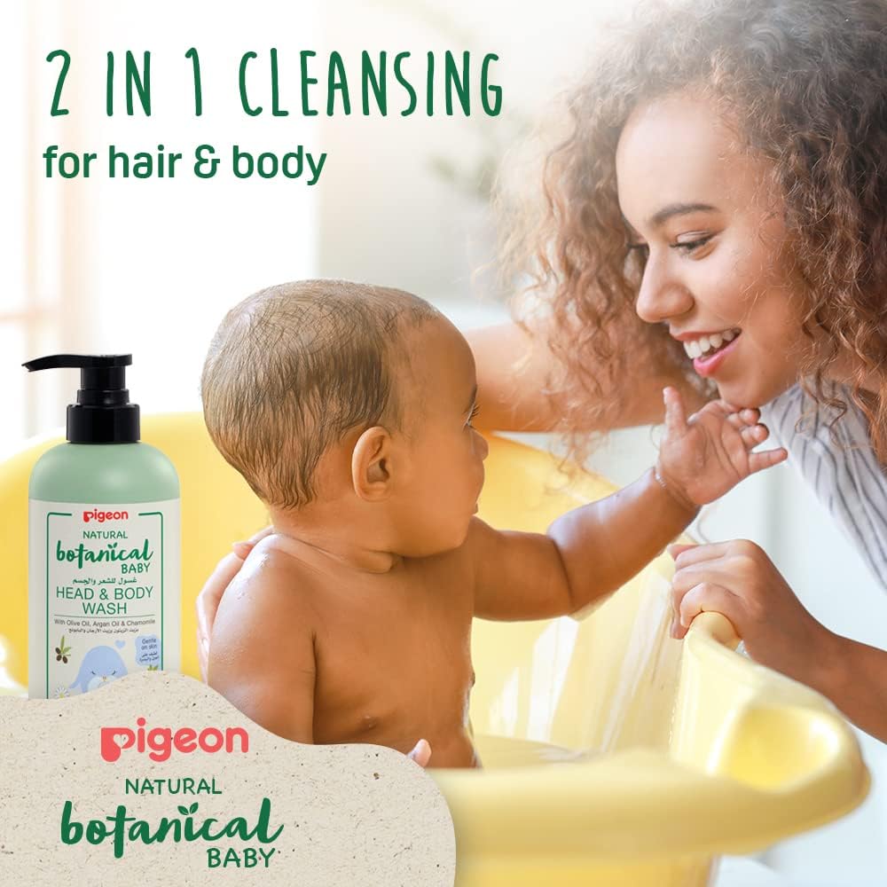 Pigeon Natural Botanical Baby Head & Body Wash, 2-in-1 Wash, 500ml - View 4 of 5