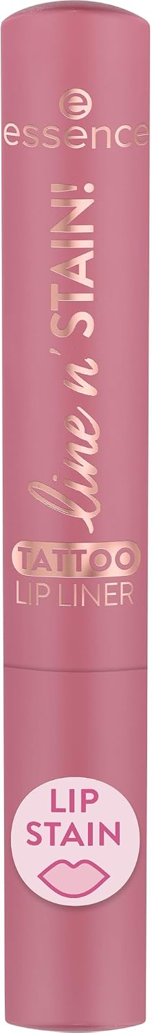 essence line n' STAIN! Tattoo Lip Liner, No. 01, Red, Long-Lasting, Defining, Colouring Effect, Colour-Intensive, Vegan, No Perfume, No Alcohol, No Parabens, Pack of 1 (2.5 ml) - View 3 of 3