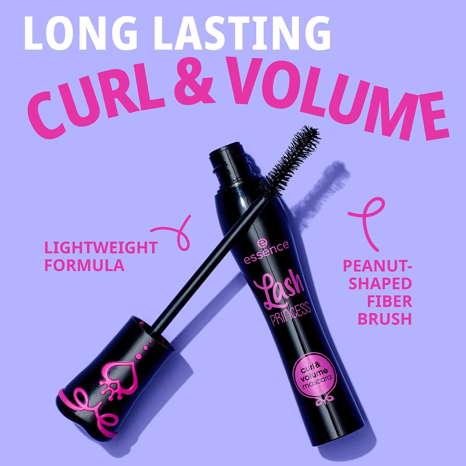 Essence Ess. Lash Princess Curl & Volume Mascara, Black - View 4 of 5