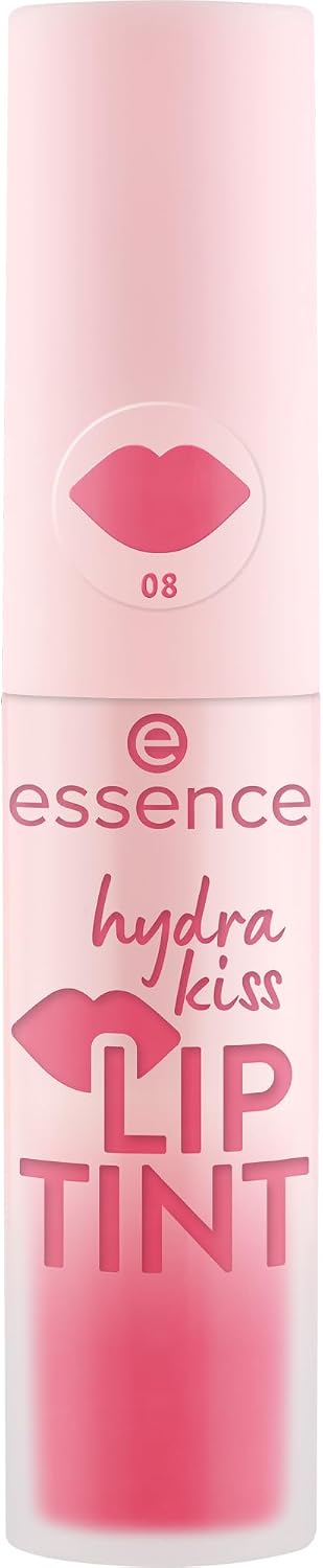 essence hydra kiss lip ink lipstick, no. 08, red, long-lasting, colouring effect, natural, shiny, vegan, no parabens, no microplastic particles, nanoparticles free, pack of 1 (4 ml) - View 6 of 6