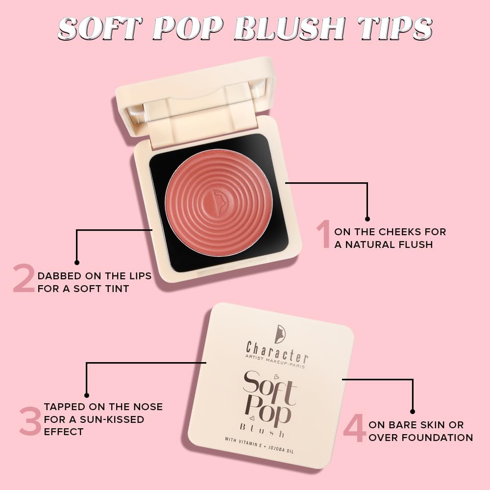 Character Soft Pop Blush | Silky Smooth Powder Blush For Natural Glow | Buildable & Long-Lasting Color | Lightweight Formula For Fresh Radiant Look - View 2 of 6