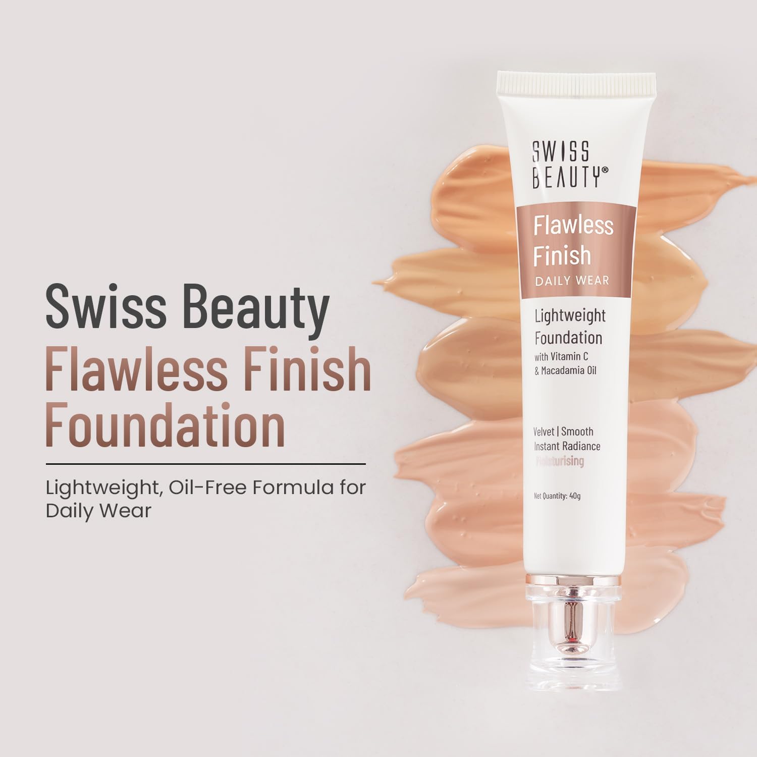 Swiss Beauty SB-502 Foundation Light Weight White Ivory - View 5 of 5