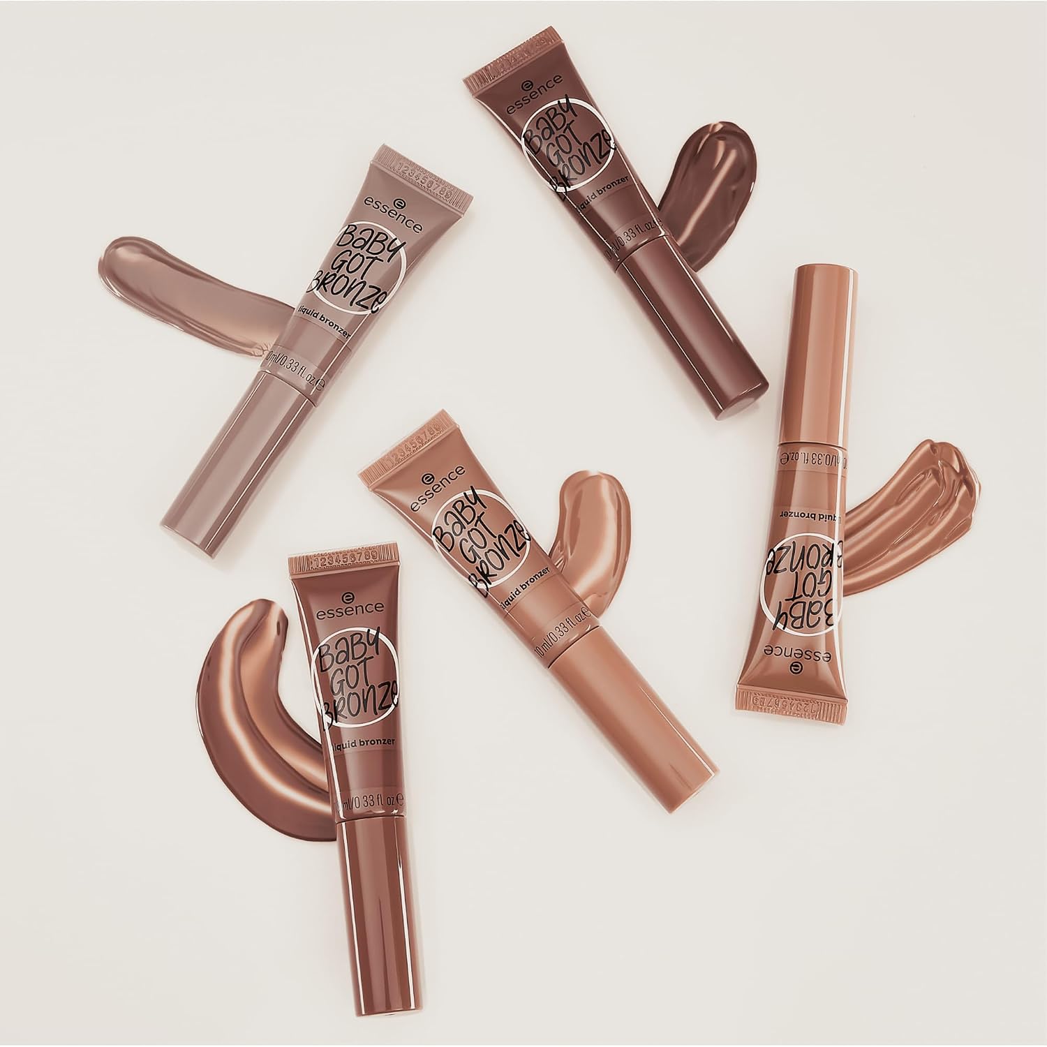 essence Baby GOT Bronze Liquid Bronzer, No. 20, Brown, Long-Lasting, Defining, Easy to Remove, Natural, Vegan, Oil-Free, Paraben-Free, No Microplastic Particles, Pack of 10 ml - View 3 of 6