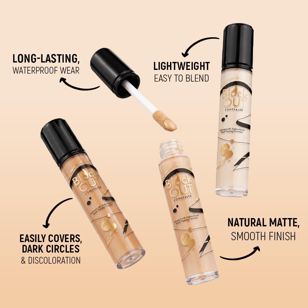 Character Block Out Concealer | Full Coverage | Lightweight & Long-Lasting | Smooth Blendable Texture | Covers Blemishes & Dark Circles | Hide Away (Camouflage) - View 2 of 5