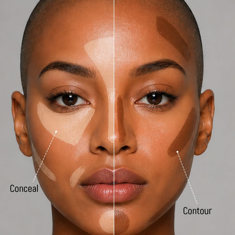 Character Block Out Concealer | Full Coverage | Lightweight & Long-Lasting | Smooth Blendable Texture | Covers Blemishes & Dark Circles | Hide Away (Camouflage) - View 3 of 5