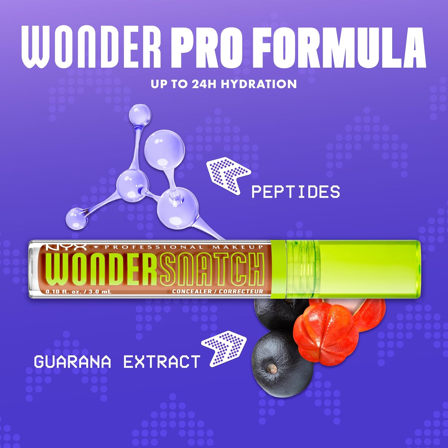 NYX Professional Makeup Wonder Snatch Concealer, Liquid Concealer, Up to 24h Hydration, Waterproof Wear, Café - View 4 of 6