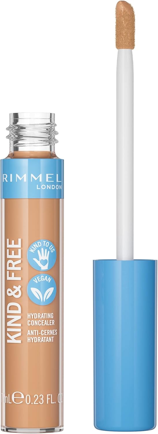 Rimmel KIND & FREE Concealer - All-Day Hydrating Liquid Concealer - With Vitamins E & B5 - Cruelty-Free & Vegan - 7 ml, shade 20 Light - View 3 of 3