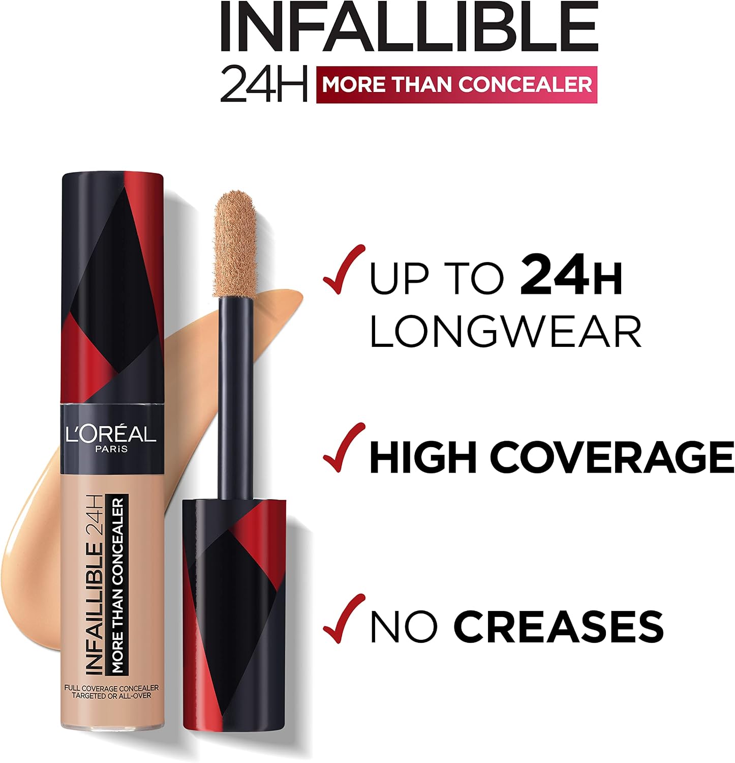 L’Oréal Paris INFAILLIBLE more than concealer #324-oatmeal/avoine 11 ml - View 3 of 5