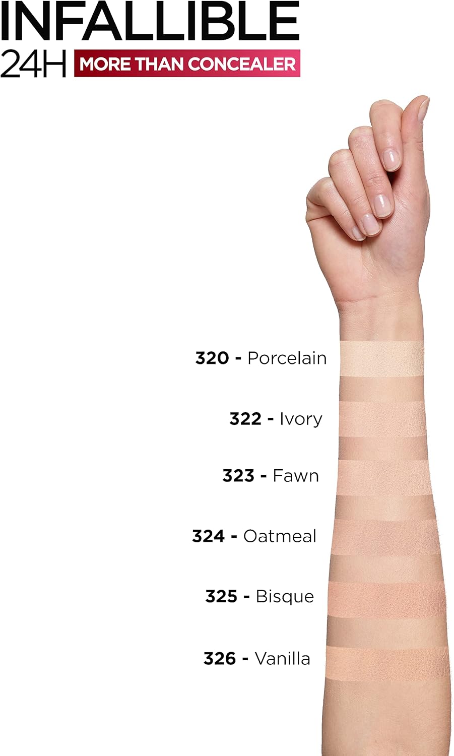 L’Oréal Paris INFAILLIBLE more than concealer #324-oatmeal/avoine 11 ml - View 4 of 5