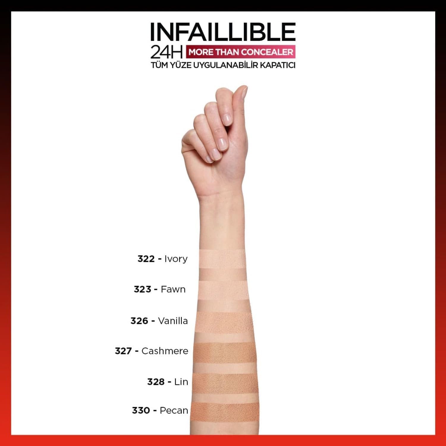 L’Oréal Paris Concealer, Full Coverage, Longwear With A Matte Finish, Infallible 24H More Than Concealer, 323 Fawn - View 3 of 9