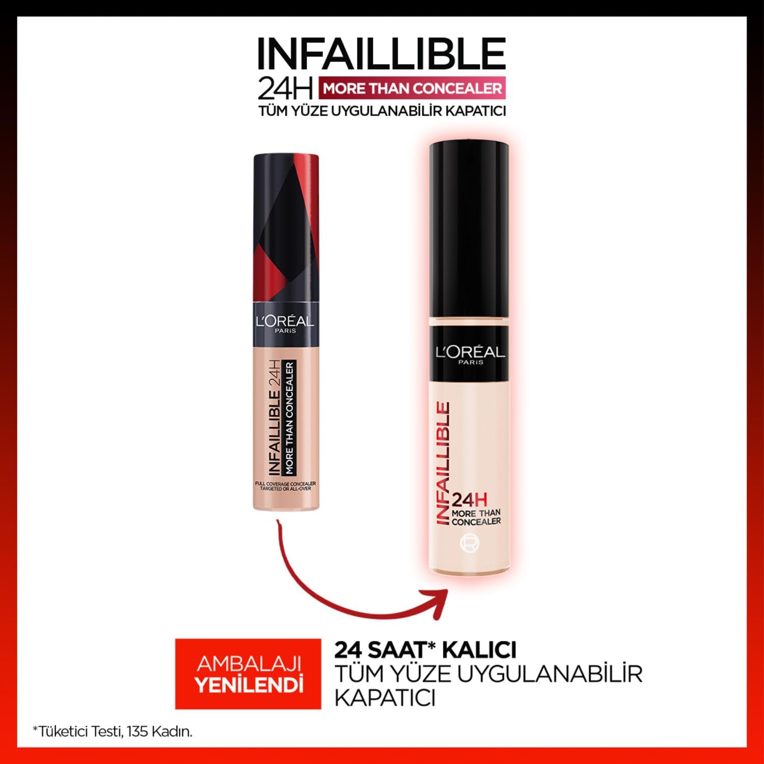 L’Oréal Paris Concealer, Full Coverage, Longwear With A Matte Finish, Infallible 24H More Than Concealer, 323 Fawn - View 7 of 9
