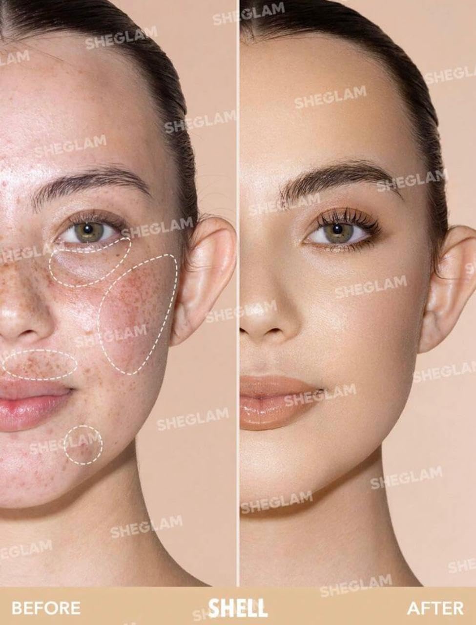 SHEGLAM Complexion Boost Concealer - With Sponge-head Applicator - High-coverage Formula (Shell) - View 7 of 8