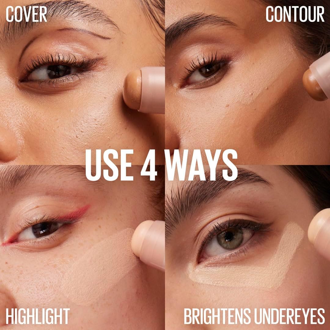 Maybelline New York Lifter Stix Multi Use Face Stick, Contour, Bronzer, Concealer and Foundation Stick With Cranberry Seed Oil 20 - View 6 of 7