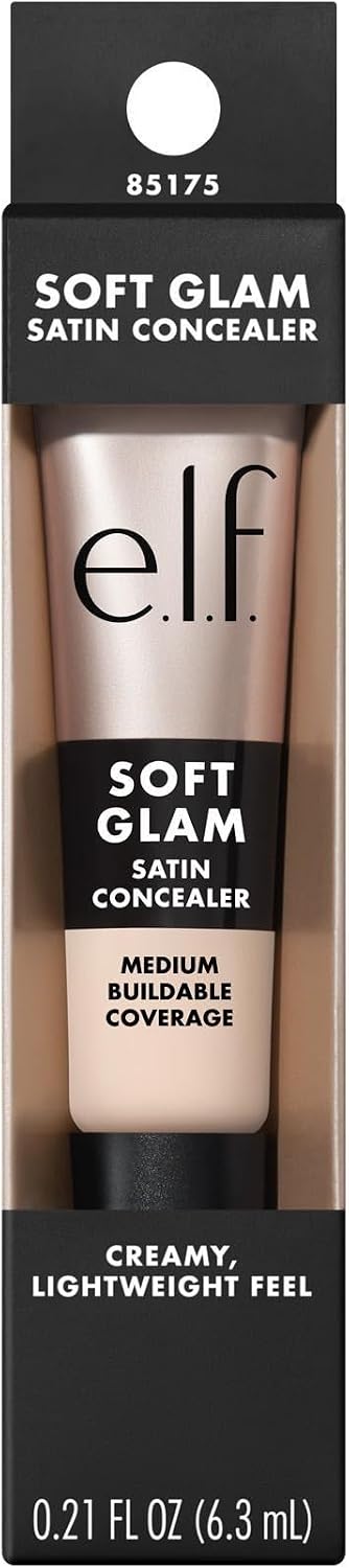 e.l.f. Soft Glam Satin Concealer, Medium Coverage for Impurities and Eye Area, Does Not Soop, Long-Lasting, Vegan and Cruelty Free, 10 Fair Cool - View 2 of 10