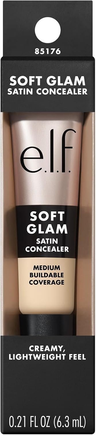 e.l.f. Soft Glam Satin Concealer, Medium Coverage for Impurities and Eye Area, Does Not Settle, Long-Lasting, Vegan and Cruelty Free, 11 Fair Neutral - View 2 of 10