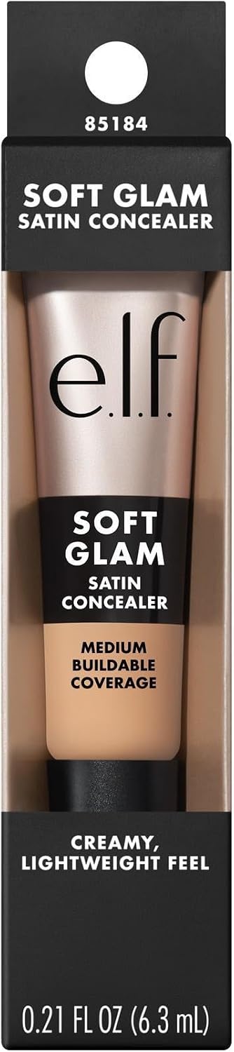 e.l.f. Soft Glam Satin Concealer, Medium Coverage for Impurities and Eye Area, Does Not Settle, Long-Lasting, Vegan and Cruelty-Free, 23 Light Cool - View 2 of 10