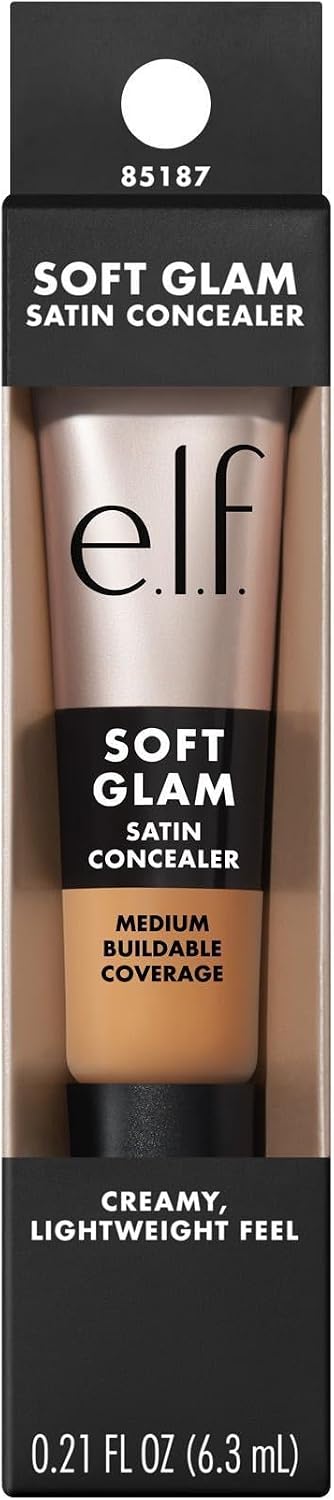 e.l.f. Soft Glam Satin Concealer, Medium Coverage for Impurities and Eye Area, Does Not Settle, Long-Lasting, Vegan and Cruelty Free, 30 Medium Warm - View 2 of 10