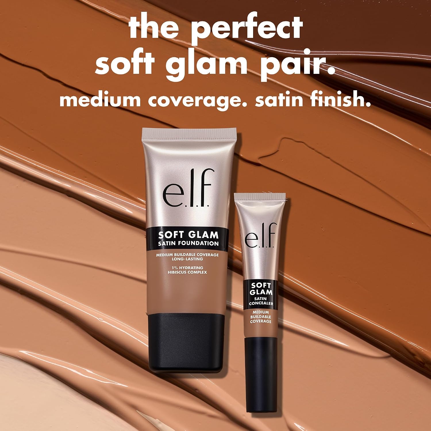 e.l.f. Soft Glam Satin Concealer, Medium Coverage for Impurities and Eye Area, Does Not Settle, Long-Lasting, Vegan and Cruelty Free, 30 Medium Warm - View 5 of 10