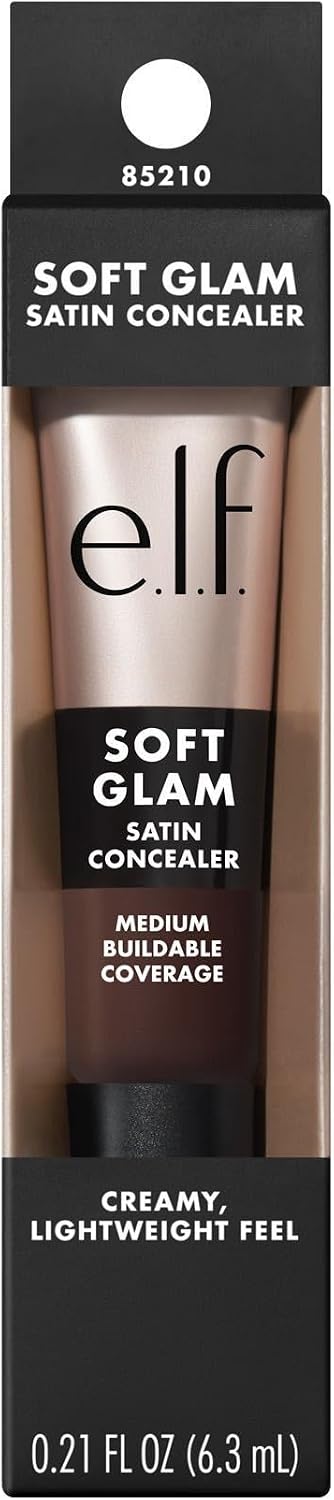 e.l.f. Soft Glam Satin Concealer, Medium Coverage for Impurities and Eye Area, Does Not Settle, Long-Lasting, Vegan and Cruelty Free, 65 Rich Neutral - View 2 of 10