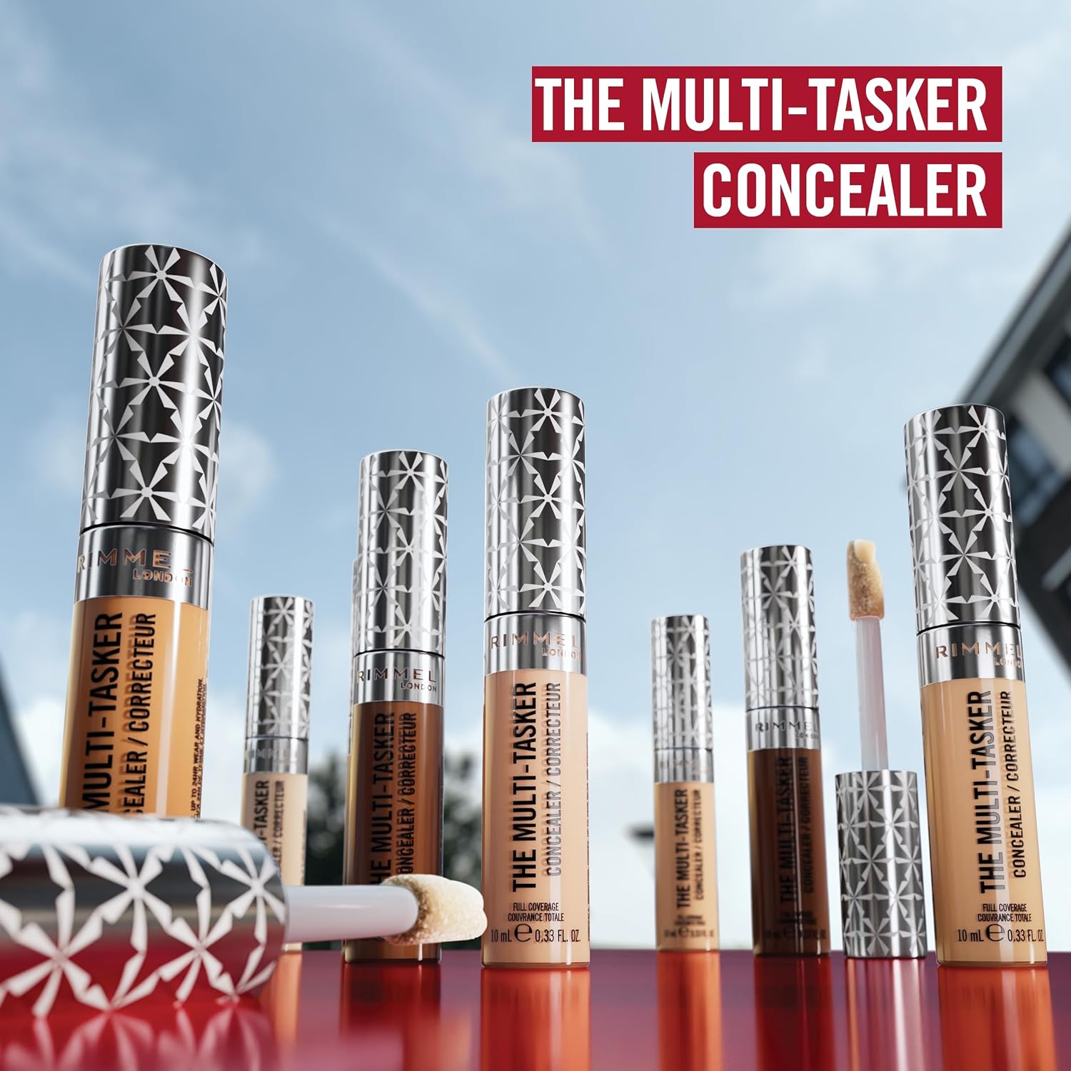 Rimmel London The Multi-Tasker, 065 Rose Honey Concealer, Up to 24 Hours Hold, Long-Lasting Moisture, Highly Pigmented Formula, Easy to Fade, Vegan Formula, 10 ml - View 6 of 7