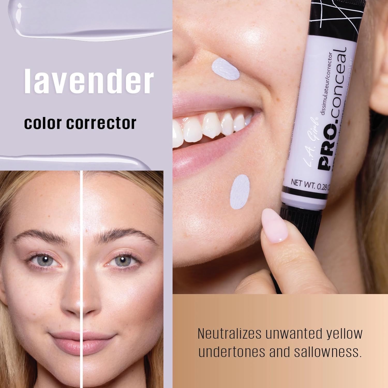 L.A. Girl HD Pro.Conceal, Lavender Corrector GC993 - View 6 of 7