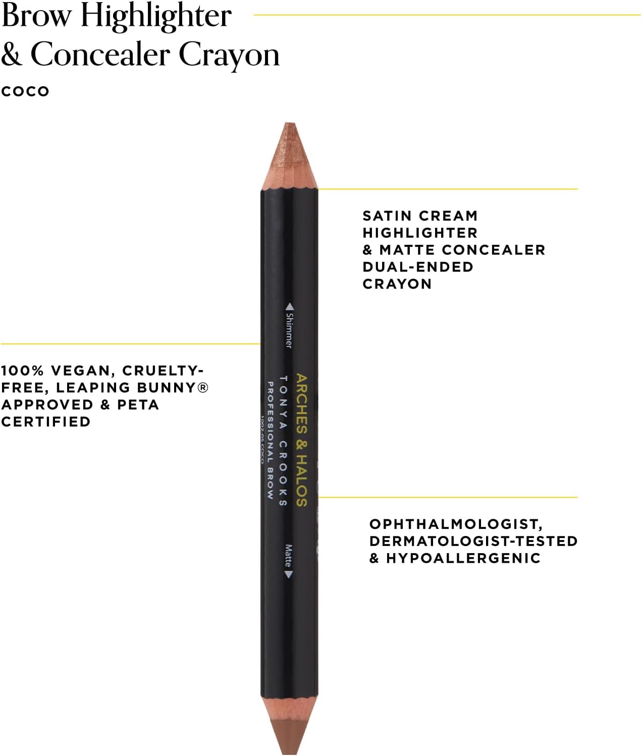 Brow Highlighter and Concealer Crayon - Coco - View 7 of 7